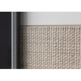 Rauch Schwebetürenschrank »Senja«, mit Spiegel und Bauchbinde in angesagter rattanoptik), beige