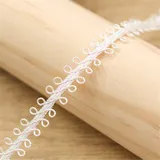5 meters 9MM SpitzenbordüRe NäHspitzenband Band Spitze Spitzenborte Zierborte Lace Trim Deko Spitze Schleifenband Borte StoffbordüRe Zierspitze für Hochzeit,Nähen,Blumen,Geschenkverpackun,Weiss