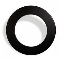 KARELLA einteiliger Dartboard Surround PU, Auffangring für alle Dartscheiben, schwarz, Dart Umrandung, Catchring, Backboard für Steeldart, Wandschutz, rundes Auffangfeld für Dartpfeile