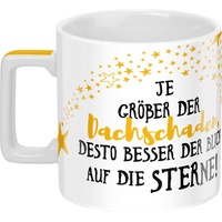 SHEEPWORLD Tasse mit Spruch Sterne Wortheld-Tasse, Porzellan, 45 cl,