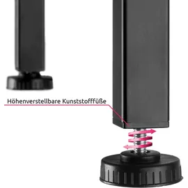 Tectake tectake® Schrebitisch, Industrial Style, mit Monitorständer und Aufbewahrungstasche, 120 x 60 x 110 cm