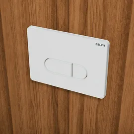 Belvit Berlin Betätigungsplatte für 2-Mengen-Spülung weiß