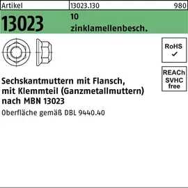 F. REYHER Nchfg. GmbH & Co. KG Sechskantmutter ART 13023 M 14 x 1,5 Stahl zinklamellenbeschichtet