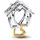 Pandora Haus & Herz Charm Silber 764145C00