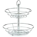 Zeller Obstschale Silber 2-lagig
