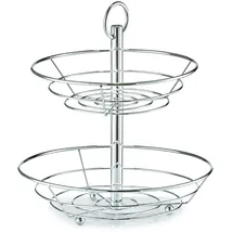 Zeller Obstschale Silber 2-lagig