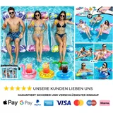 Wasserhängematte 4 in 1 Aufblasbar Pool Zubehör Getränkehalter