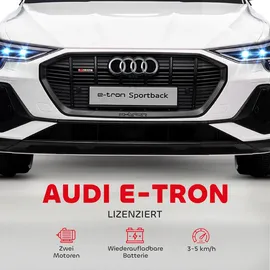 Homcom Elektrofahrzeug Audi E-tron weiß (12V)