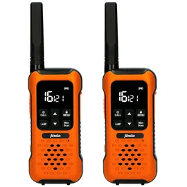 Alecto FR300OE - Robustes Funkgerät, Reichweite von bis zu 10 Kilometern, Orange/Schwarz