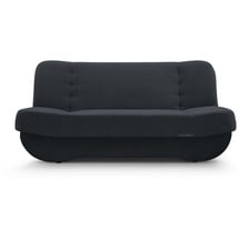 mb-moebel Sofa mit Schlaffunktion und Bettkasten, Kippsofa Schlafsofa Clic-Clack Couch für Wohnzimmer Federkern Sofagarnitur Polstersofa 192x90x87 cm - PAFOS (Anthrazit - Soro 100)