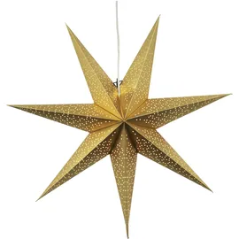 Best Season Star Trading, Weihnachtsbeleuchtung, Papierstern Dot 70', gold, 231-53
