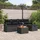 vidaXL Garten-Lounge-Set 6-tlg. schwarz