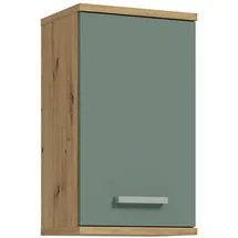 Forte VERIS Hängeschrank 40, moderner Badezimmerschrank, VENOM grün/Artisan-Eiche - Grün/Braun