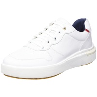 GEOX Damen D DALYLA Sneaker, White/Scarlet, 38 EU