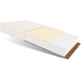 Fdm Matratze 120x200 PIKOLO MAX H2/H4 Latex Kokos Kaltschaum beidseitig JERSEY 18 cm