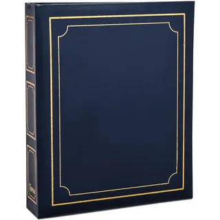 Arpan Fotoalbum, groß, selbstklebend, 40 Blatt/80 Seiten, blau, 28,5 x 23 x 5,5 cm