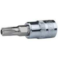KS Tools 1/4" CHROMEplus Bit-Stecknuss TX mit Stirnlochbohrung,TB15