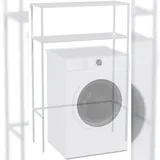CLP Waschmaschinenregal Kendal Metall HBT: 125x81x30 cm weiß