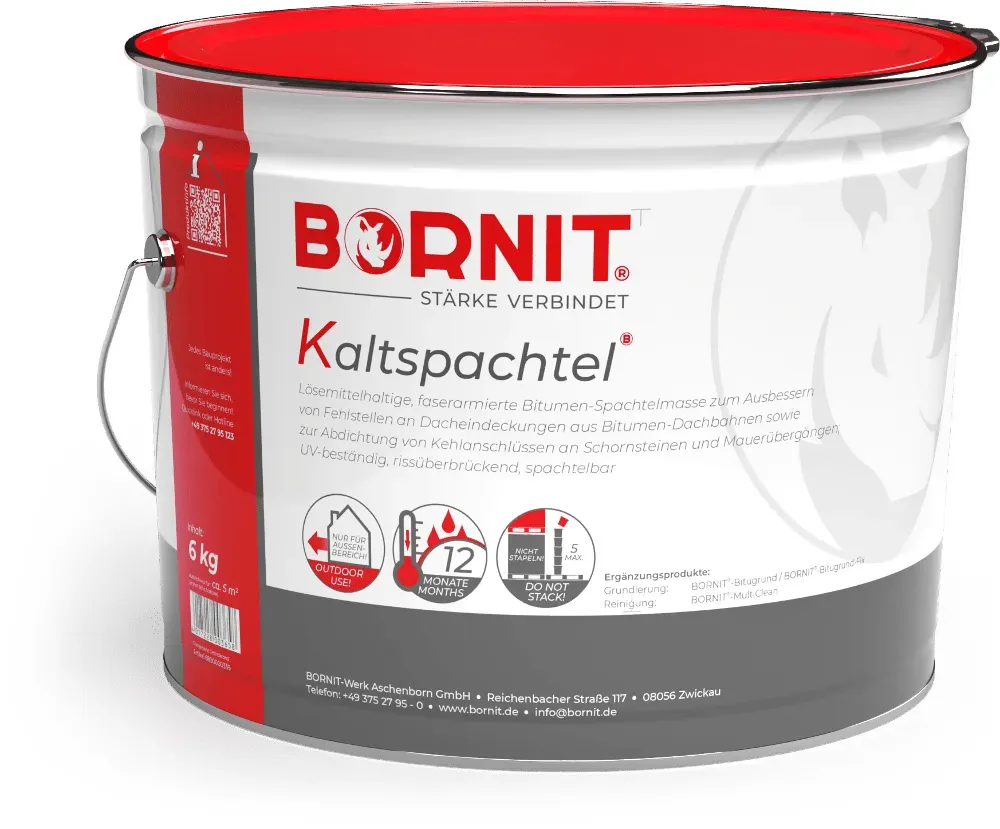 BORNIT Kaltspachtel - Bitumenspachtelmasse - 6 kg