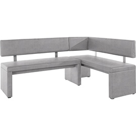 Home Affaire Eckbank »Charissa«, in 3 Größen, verschiedene Qualitäten, grau Sitzbänke 96230268-0 B/H/T: 190 cm x 90 cm x 140 cm