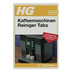 HG Kaffeemaschinen Reiniger Tabs 637000105 , 1 Packung = 10 Stück