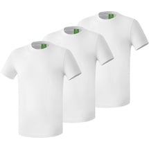 Erima Unisex 3er Pack T-Shirt, Weiß, XXL EU