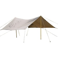 Tatonka Tarp 1 TC (425 x 445 cm) - Tarp aus Baumwollmischgewebe mit hervorragender UV-Stabilität, Ösen und Abpsannschlaufen - Schützt vor Sonne, Wind und Regen - beige