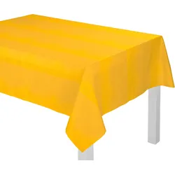 Tischdecke WIRTH "Westport" Gr. 5, gelb, B:220cm L:130cm, Polyester, Tischdecken, Made in Germany, Jacquard Dekostoff, Blatt-Design, Pflegeleicht