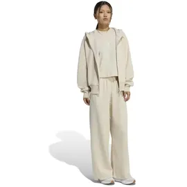 adidas Damen Soft Lux Zip Hoodie Jacke (Größe L, beige)