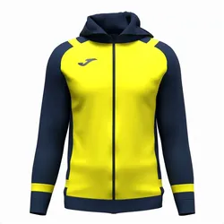 JOMA Lider Kapuzen-Trainingsjacke 063 - fluorgelb/marineblau M