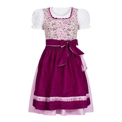 Nübler Dirndl Mädchen Dirndl im traditionellen Stil Kinder Trachten (Dirndl Set NADJA, 3-tlg., Dirndl Kleid mit Bluse und Schürze) Kinder Tracht im bayerischen Stil – Trachtenmode Kinder 140Trachtenhof Nübler
