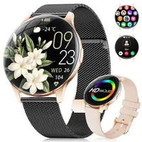 BENYAR SMART Smartwatch für Damen, 1,43 Zoll (3,6 cm) AMOLED Display/Anruf Bluetooth/100+ Sportmodi, Smartwatch, Schlaf/SpO2/Kalorien/Herzfrequenz, Monitor für Android iOS