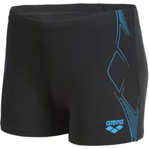 Arena Graphic Swim Short Schwarz/Türkis 152