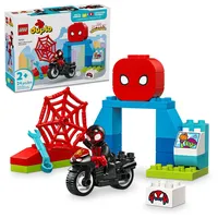 LEGO DUPLO 10424 Marvel Spin's Motorrad Abenteuer Fantasy Spielset, basierend auf Spidey und seinen erstaunlichen Freunden, Bauen und Umbauen, Kleinkindspielzeug, Vorschulmotorradspielzeug für Kinder