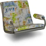 ANGERER Freizeitmöbel GmbH Hollywoodschaukel Auflage 1-Sitzer Royal - passend für viele 1-Sitzer Hollywoodschaukeln - Schaukelauflage Made in Germany (Beige-Bunt Gemustert)