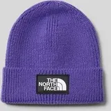 Beanie in Ripp-Optik, Lila, 1