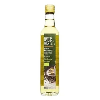 NaturWert Sonnenblumenöl Bratöl, aus Europa, BIO, kaltgepresst & hocherhitzbar, in der Flasche, 0,5 Liter