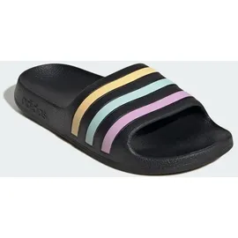 adidas Aqua Adilette Kids Core Black / Orange Tint / Halo Mint 30