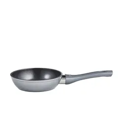 Bratpfanne 16 cm , grau , Aluminium , Maße (cm): H: 4,5  Ø: 16