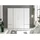 SchlafKONTOR Valencia 206 x 195 x 60 cm beton hell/weiß/betonoptik