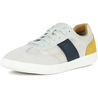 Geox Herren U RIETI Sneaker, Off White/LT Yellow, 42 EU