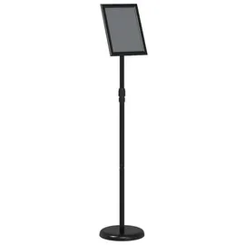 vidaXL Messestände Schwarz 25 x 25 x 125 cm Aluminium