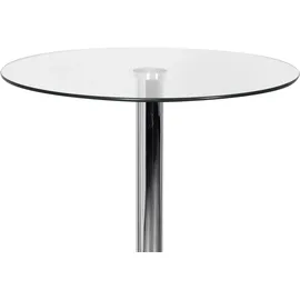 AMSTYLE Stehtisch Zamora II Transparent,