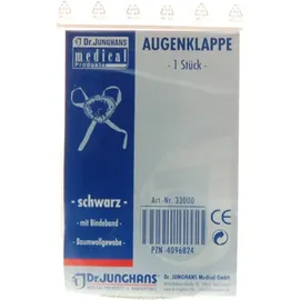 Dr. Junghans Augenklappe mit Bindeband schwarz 33000 1 St.
