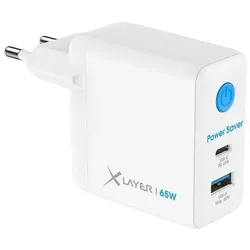 Xlayer USB-Ladeadapter »Power Saver« 65W weiß, 9.5x6 cm
