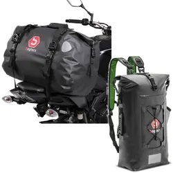 Set: Hecktasche 40l + Rucksack Hecktasche + Rollverschluss WPX