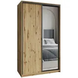 masseno Schwebetürenschrank TAVI 120 x 205 x 60 cm Eiche Artisan