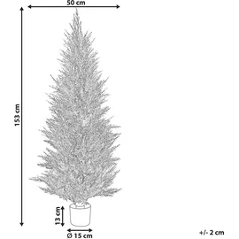 Beliani Kunstpflanzen, CEDAR TREE 153 cm