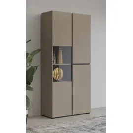 OTTO home Vitrine Cross 79,5 x 40 x 183,5 cm Braun