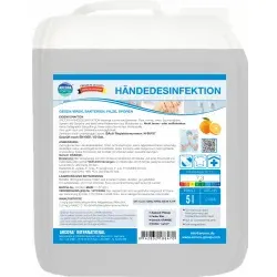 Arcora Händedesinfektion mit Orangenduft 01056 , 5 Liter - Kanister